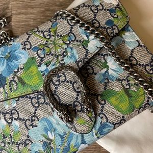 [NWT] GUCCI DIONYSUS BLOOM GG SUPREME WALLET ON CHAIN ($1,650) AUTHENTIC 100%